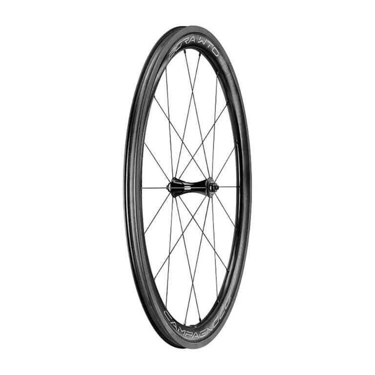 Campagnolo Bora WTO 45 2-Way Fit Carbon Disc Tubeless Road Wheel Set 9 x 100 / 9 x 130 mm &amp; Campagnolo Black / White - Image 2