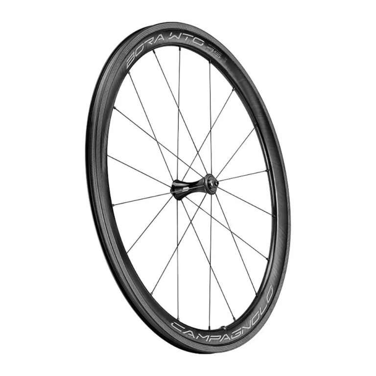 Campagnolo Bora WTO 45 2-Way Fit Carbon Disc Tubeless Road Wheel Set 9 x 100 / 9 x 130 mm &amp; Campagnolo Black / White - Image 3