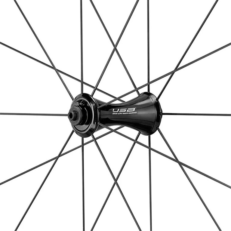 Campagnolo Bora WTO 45 2-Way Fit Carbon Disc Tubeless Road Wheel Set 9 x 100 / 9 x 130 mm &amp; Campagnolo Black / White - Image 4