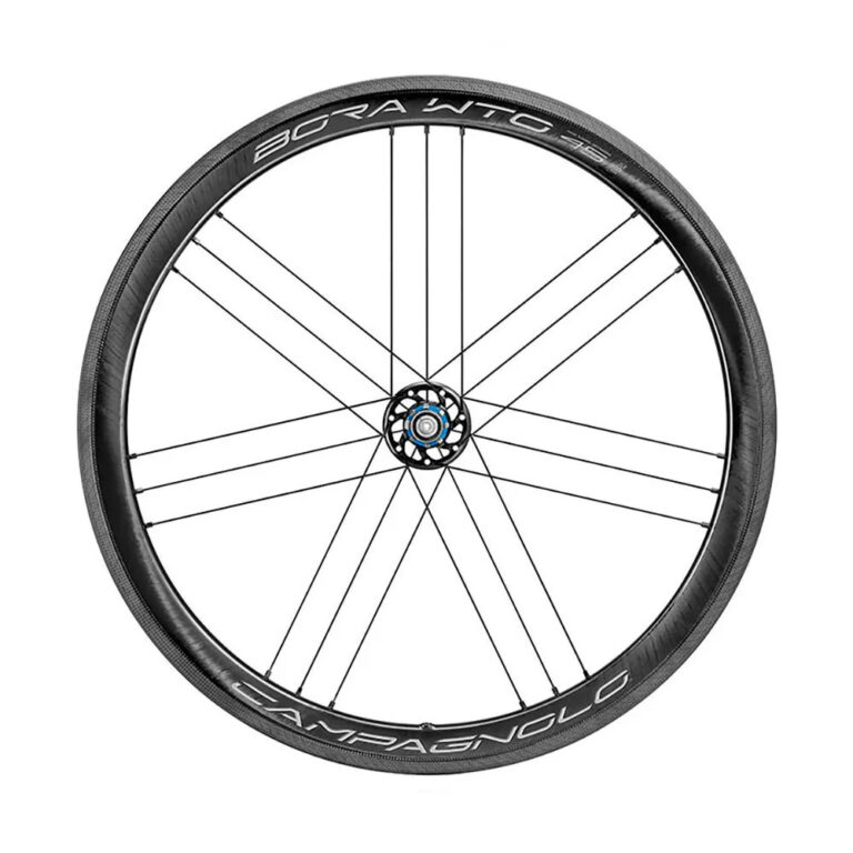 Campagnolo Bora WTO 45 2-Way Fit Carbon Disc Tubeless Road Wheel Set 9 x 100 / 9 x 130 mm &amp; Campagnolo Black / White - Image 6