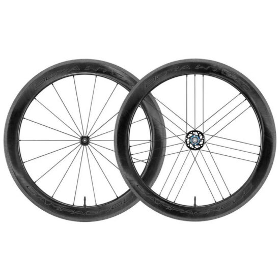 Campagnolo Bora WTO 60 Dark Tubeless Road Wheel Set 9 x 100 / 10 x 135 mm &amp; Campagnolo Black