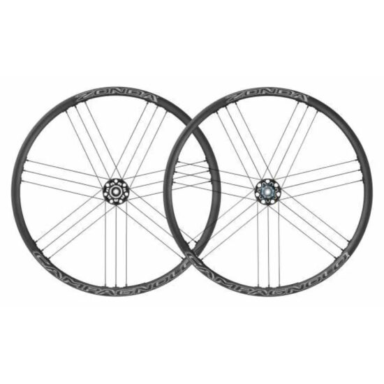 Campagnolo Zonda AFS 6B Disc Tubular Road Wheel Set 12 x 100 / 12 x 142 mm &amp; Campagnolo Black