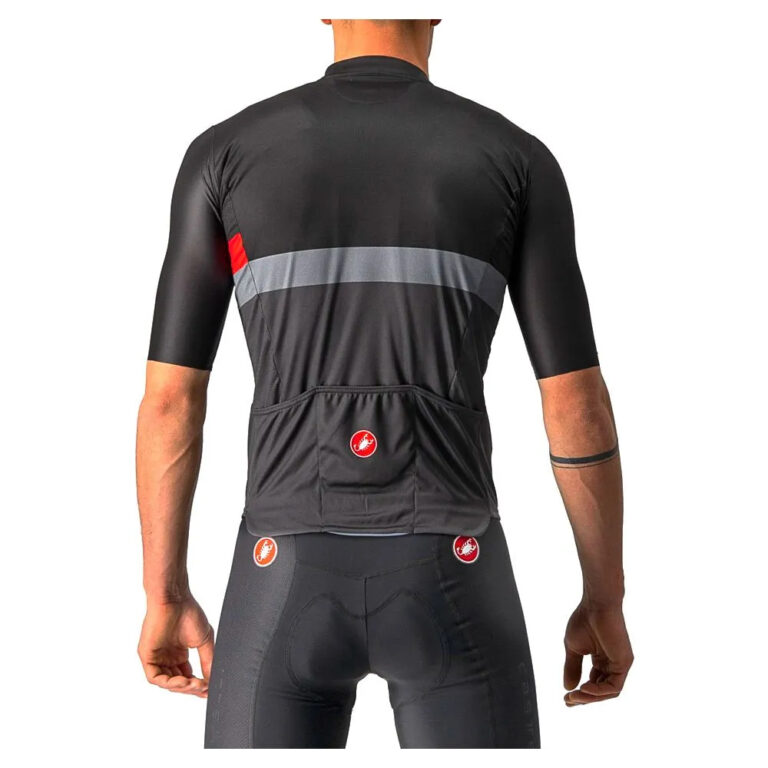 Castelli A Blocco Short Sleeve Jersey S Light Black / Red / Dark Grey - M Light Black / Red / Dark Grey - Image 2