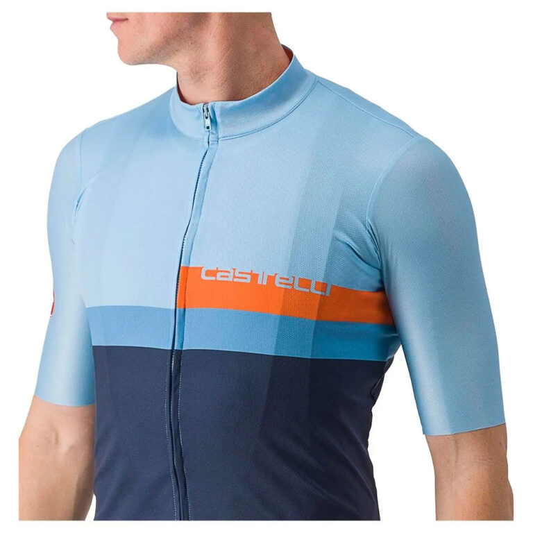 Castelli A Blocco Short Sleeve Jersey M Baby Blue / Scarlet Lava - 2XL Baby Blue / Scarlet Lava - Image 6