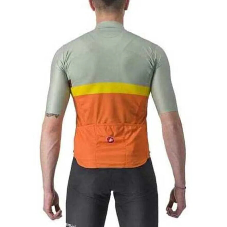 Castelli A Blocco Short Sleeve Jersey S Defender Green / Red / Dark Bordeaux - 2XL Defender Green / Red / Dark Bordeaux - Image 2