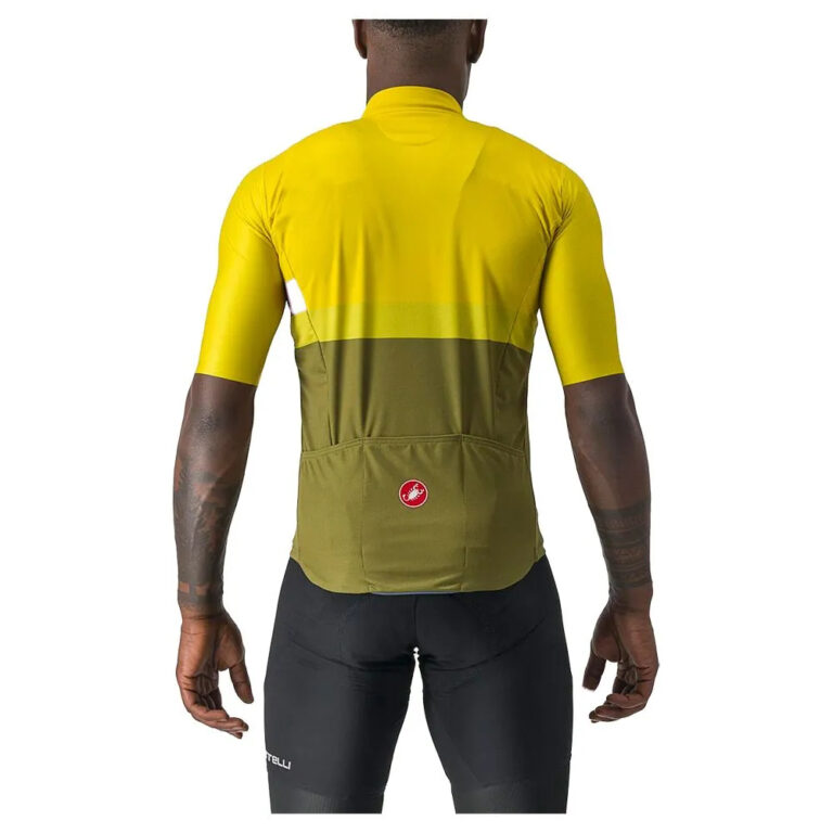 Castelli A Blocco Short Sleeve Jersey S Passion Fruit / Amethist / Avocado Green - 2XL Passion Fruit / Amethist / Avocado Green - Image 2