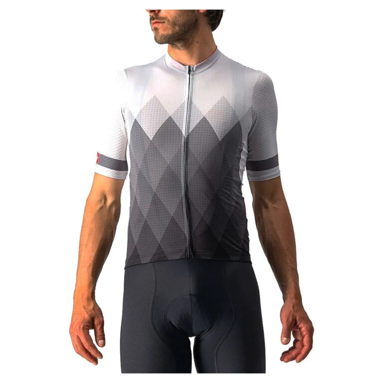 Castelli A Tutta Short Sleeve Jersey S Silver / Dark Grey