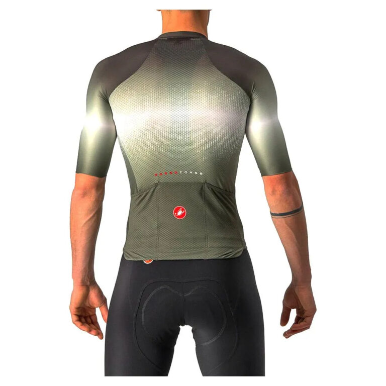 Castelli Aero Race 6.0 Short Sleeve Jersey XL Military Green / Light Black - 2XL Military Green / Light Black - Image 2