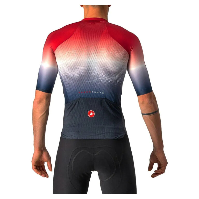 Castelli Aero Race 6.0 Short Sleeve Jersey XL Savile Blue / Pro Red - 3XL Savile Blue / Pro Red - Image 2