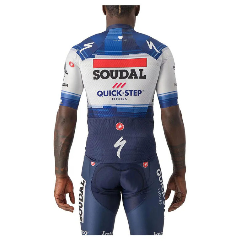 Castelli Aero Race 6.1 Soudal Quick-Step 2023 Short Sleeve Jersey L Dark Blue / White - Image 2