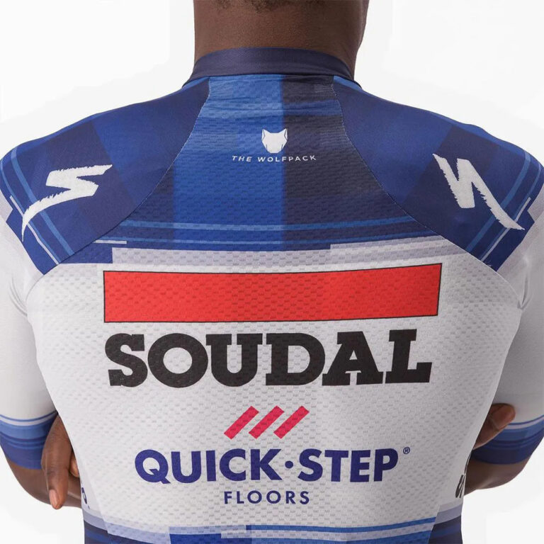 Castelli Aero Race 6.1 Soudal Quick-Step 2023 Short Sleeve Jersey L Dark Blue / White - Image 3