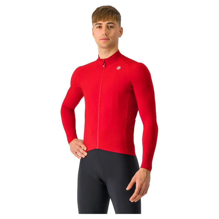 Castelli Aero Race Long Sleeve Jersey L Rich Red - XL Rich Red