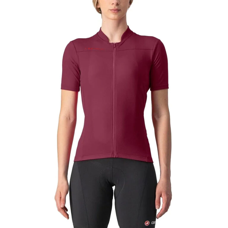 Castelli Anima 3 Short Sleeve Jersey L Bordeaux / Red