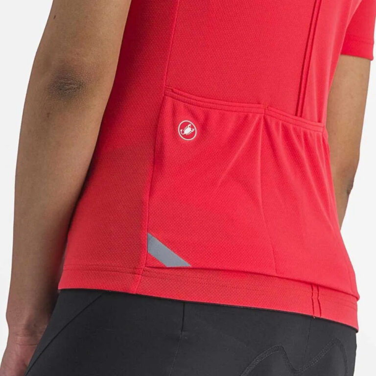 Castelli Anima 4 Short Sleeve Jersey XS Hibiscus - XL Hibiscus - Image 4