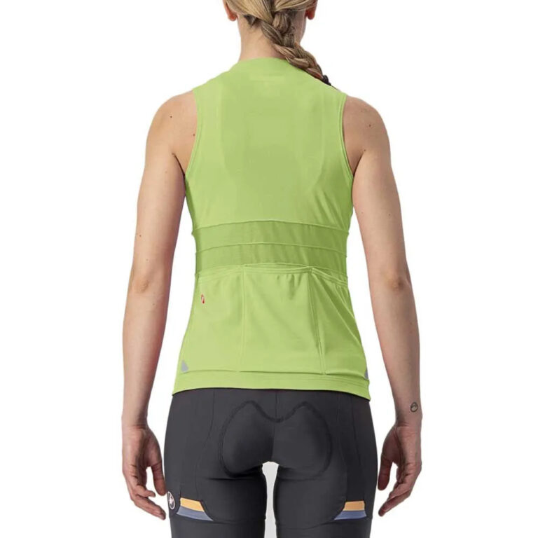 Castelli Anima 4 Sleeveless Jersey XS Bright Lime / Absinthe - XL Bright Lime / Absinthe - Image 2