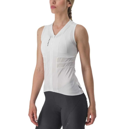 Castelli Anima 4 Sleeveless Jersey XS Ivory / Light Black - XL Ivory / Light Black