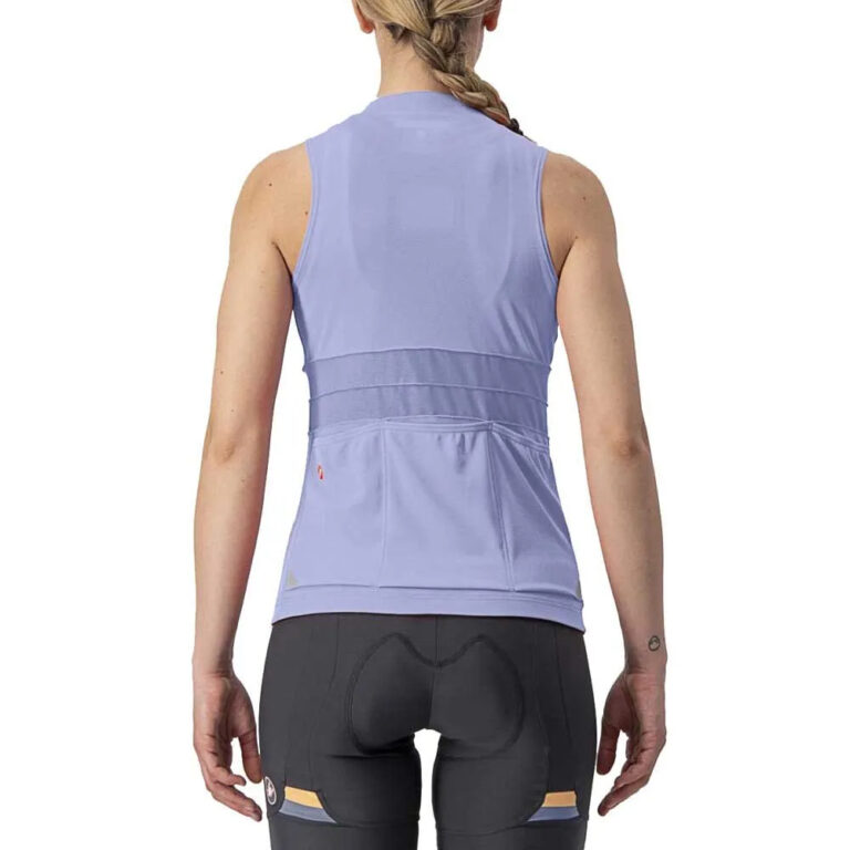 Castelli Anima 4 Sleeveless Jersey XS Violet Mist / Ivory - XL Violet Mist / Ivory - Image 2