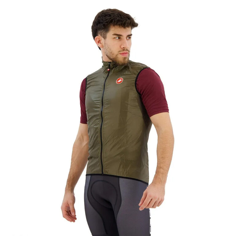 Castelli Aria Gilet XS Moss Brown - 3XL Moss Brown - Image 3