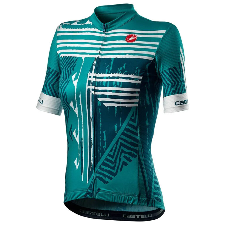 Castelli Astratta Short Sleeve Jersey L Malachite Green