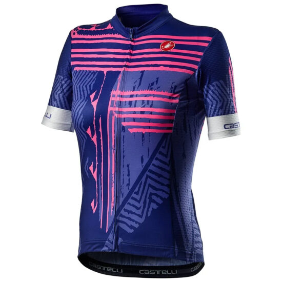 Castelli Astratta Short Sleeve Jersey L Lapis Blue