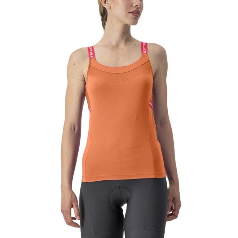 Castelli Bavette Sleeveless Jersey XS Soft Orange / Hibiscus - L Soft Orange / Hibiscus