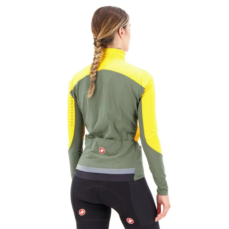 Castelli Beta RoS Jacket XS Saffron / Military Green - XL Saffron / Military Green - Image 4