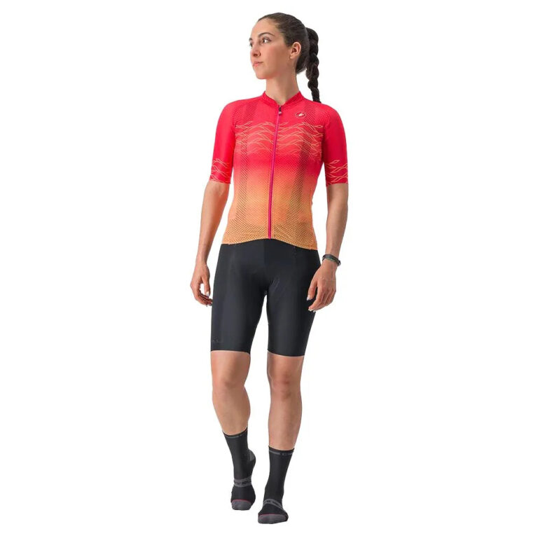 Castelli Climber&amp;acute;s 2.0 Short Sleeve Jersey XS Hibiscus / Light Orange - XL Hibiscus / Light Orange - Image 7