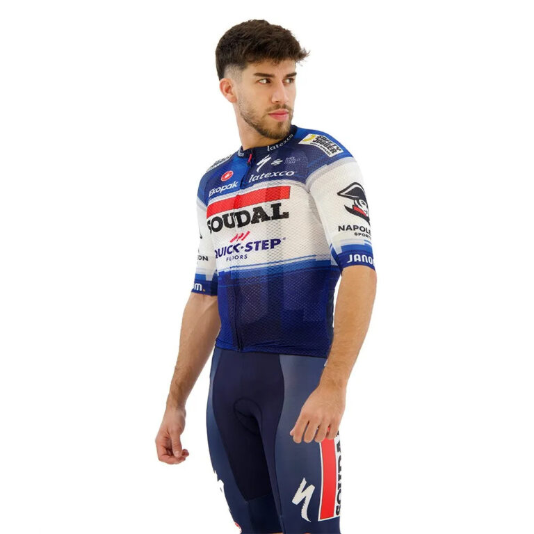 Castelli Climber&amp;acute;s 3.1 Soudal Quick-Step 2023 Short Sleeve Jersey L Dark Blue / White - 2XL Dark Blue / White - Image 3