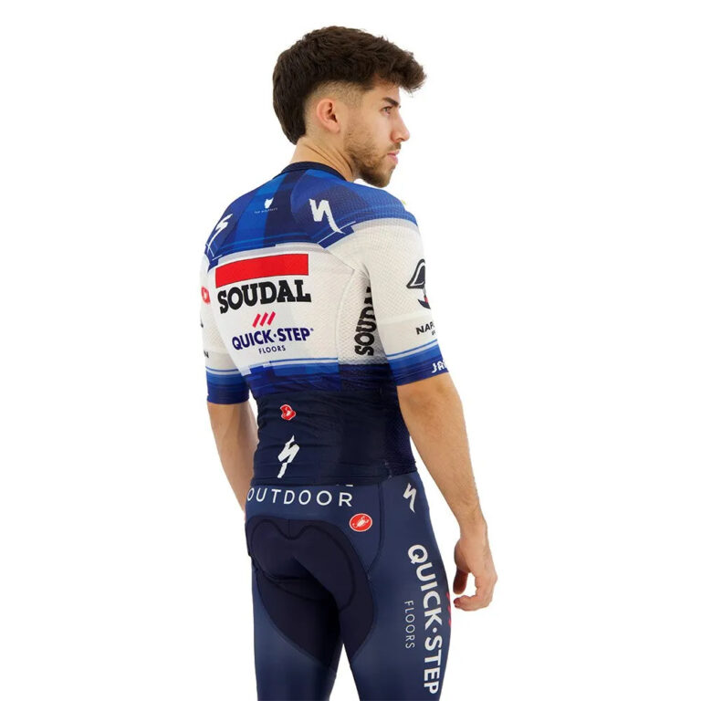 Castelli Climber&amp;acute;s 3.1 Soudal Quick-Step 2023 Short Sleeve Jersey L Dark Blue / White - 2XL Dark Blue / White - Image 4