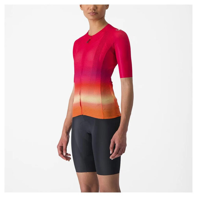 Castelli Climber&amp;acute;S 4.0 Short Sleeve Jersey S Hibiscus / Pink-Ornge - M Hibiscus / Pink-Ornge - Image 3