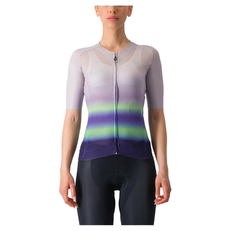 Castelli Climber&amp;acute;S 4.0 Short Sleeve Jersey XS Purple Mist / Green-Dark Purple