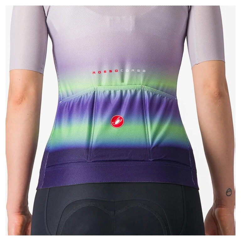 Castelli Climber&amp;acute;S 4.0 Short Sleeve Jersey XS Purple Mist / Green-Dark Purple - Image 6