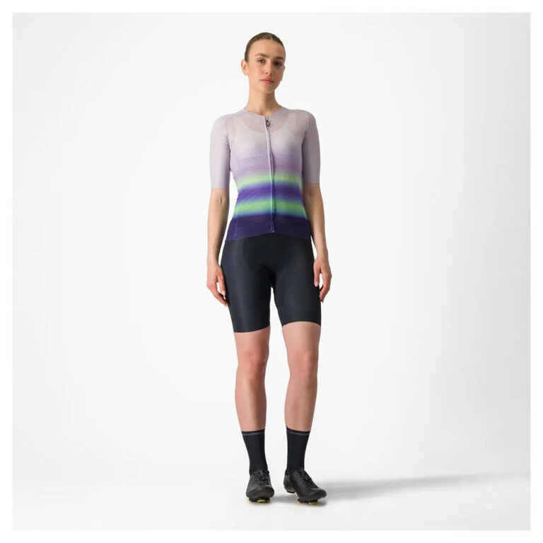 Castelli Climber&amp;acute;S 4.0 Short Sleeve Jersey XS Purple Mist / Green-Dark Purple - Image 8