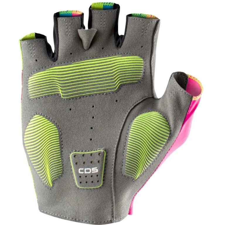 Castelli Competizione 2 Short Gloves 2XL Electric Lime / Black / Blue / Magenta Fluo - Image 2