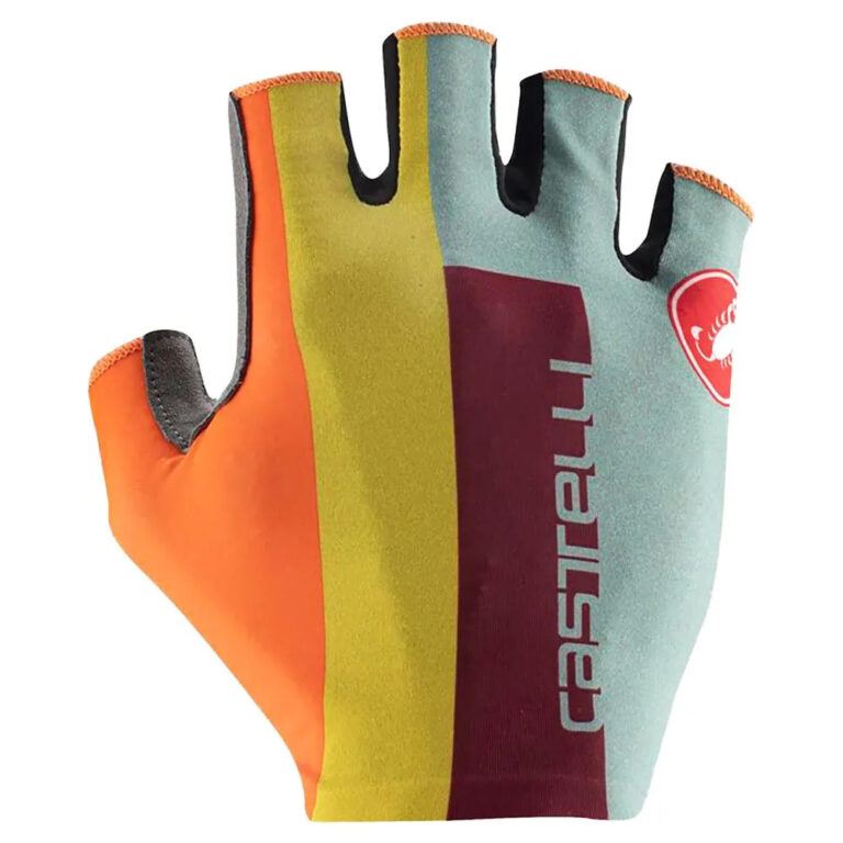 Castelli Competizione 2 Short Gloves 2XL Defender Green / Dark Red / Bordeaux