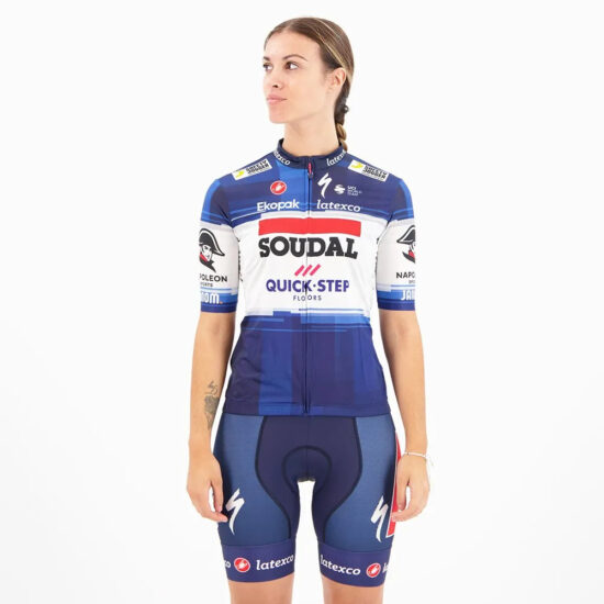 Castelli Competizione 2 Soudal Quick-Step 2023 Short Sleeve Jersey S Dark Blue / White - XL Dark Blue / White