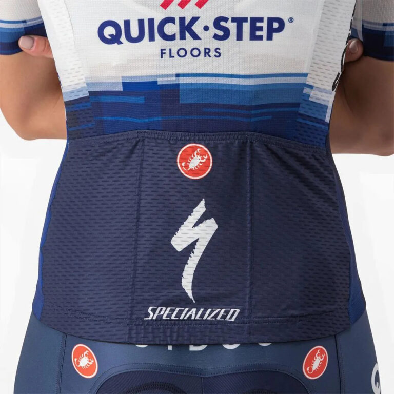 Castelli Competizione 2 Soudal Quick-Step 2023 Short Sleeve Jersey S Dark Blue / White - XL Dark Blue / White - Image 6