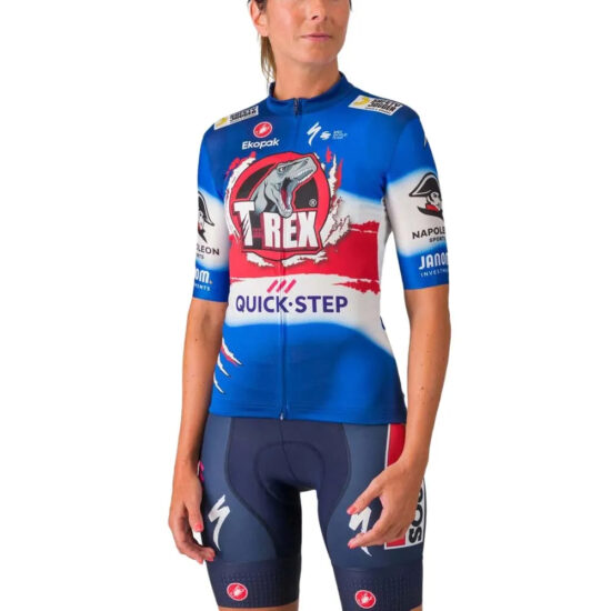 Castelli Competizione 3 T-Rex Quick-Step Short Sleeve Jersey L Vuelta Blue Ceramic - XL Vuelta Blue Ceramic