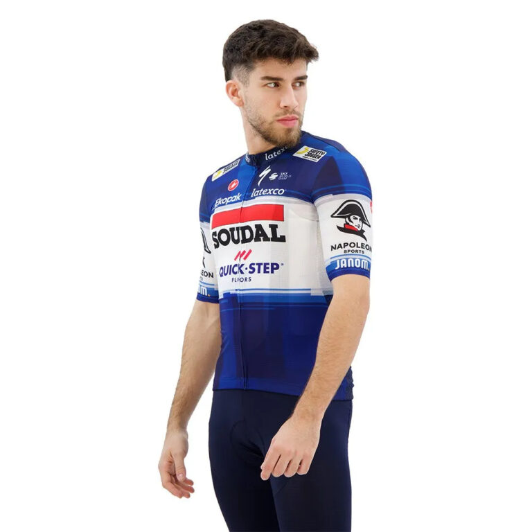 Castelli Competizione Soudal Quick-Step 2023 Short Sleeve Jersey L Dark Blue / White - Image 3