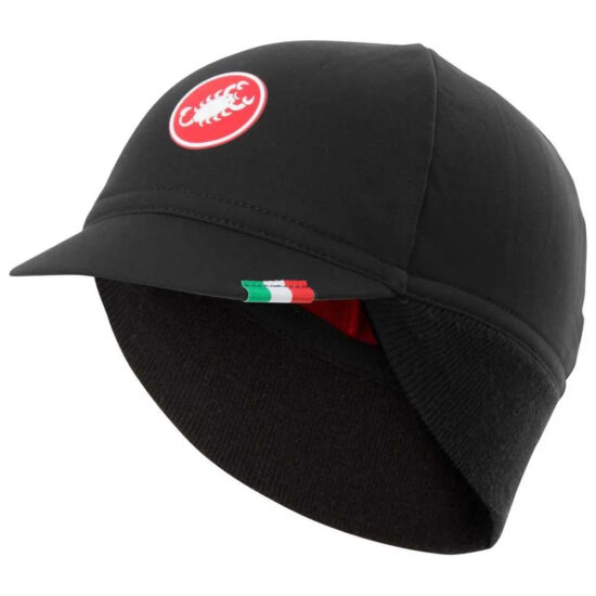 Castelli Difesa Thermal Cap One Size Black / Red