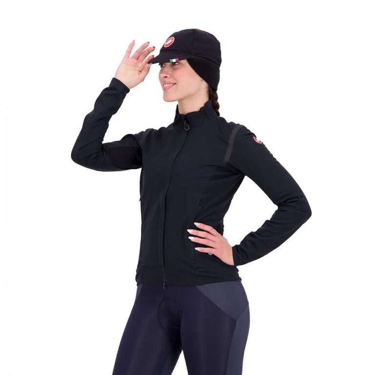 Castelli Difesa Thermal Cap One Size Black / Red - Image 4