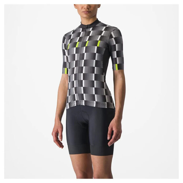 Castelli Dimensione Short Sleeve Jersey XS Black / White-Electric Lime - XL Black / White-Electric Lime - Image 3