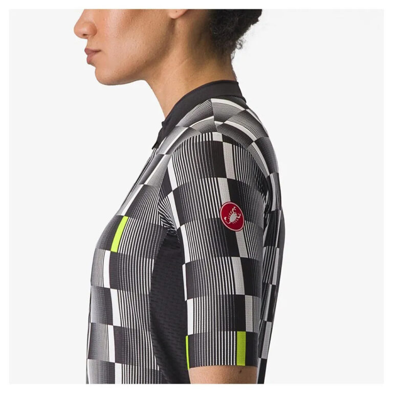 Castelli Dimensione Short Sleeve Jersey XS Black / White-Electric Lime - XL Black / White-Electric Lime - Image 7