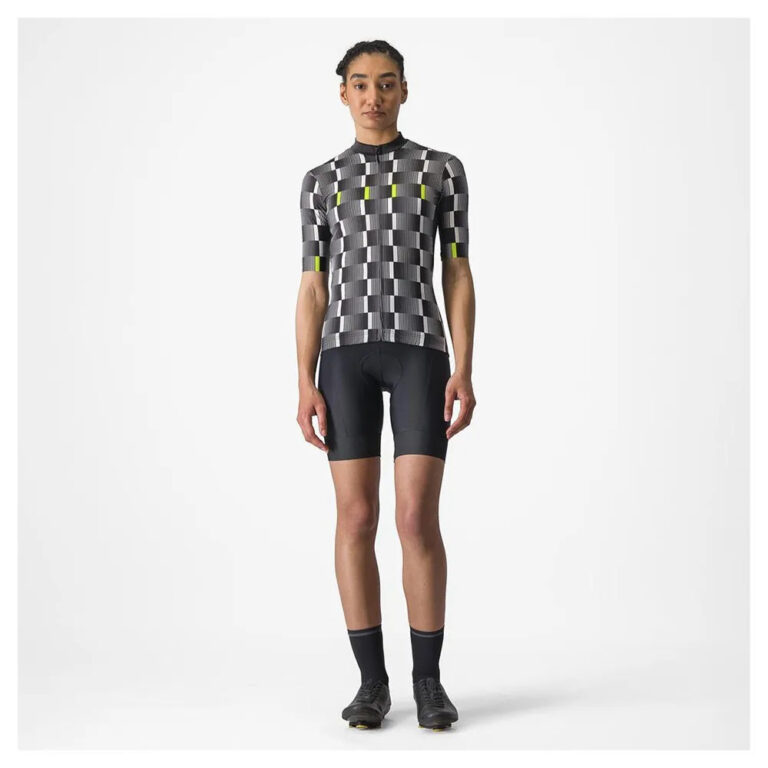 Castelli Dimensione Short Sleeve Jersey XS Black / White-Electric Lime - XL Black / White-Electric Lime - Image 8