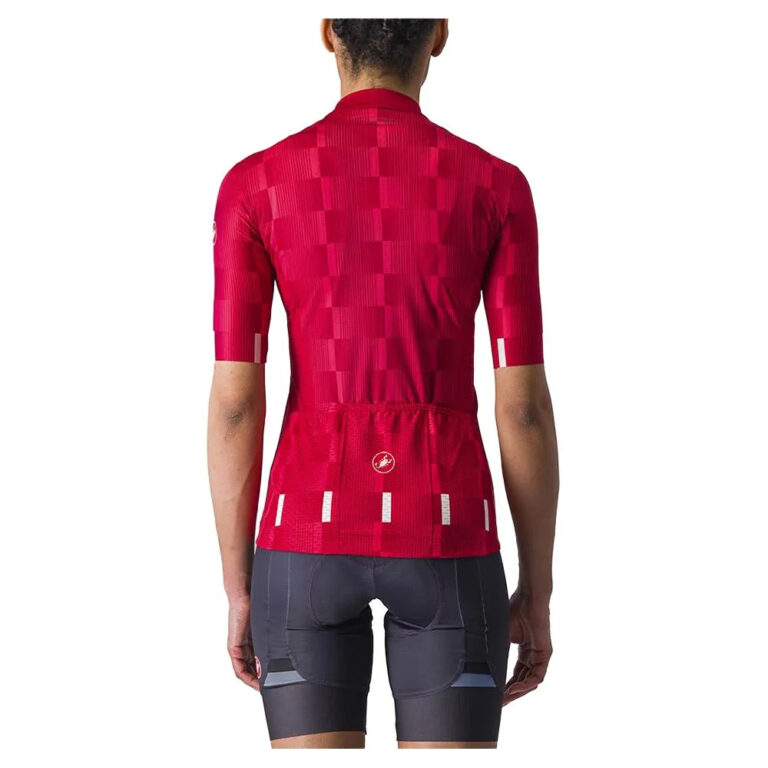 Castelli Dimensione Short Sleeve Jersey XS Rich Red / Hibiscus-White - L Rich Red / Hibiscus-White - Image 2