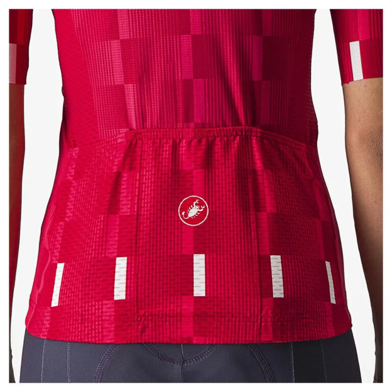 Castelli Dimensione Short Sleeve Jersey XS Rich Red / Hibiscus-White - L Rich Red / Hibiscus-White - Image 4