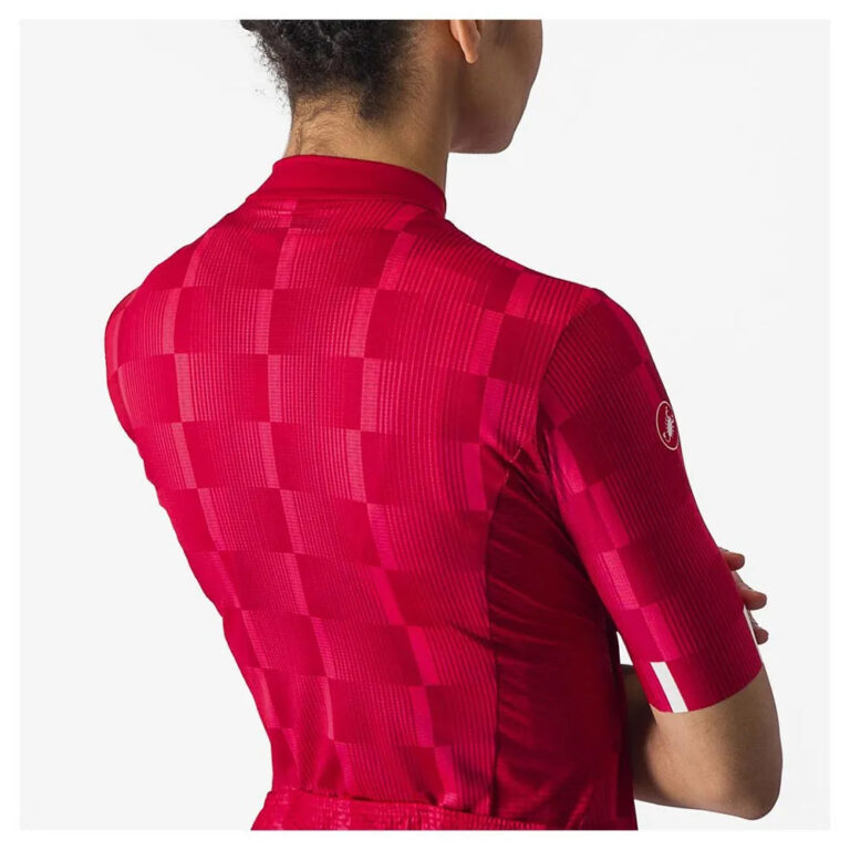 Castelli Dimensione Short Sleeve Jersey XS Rich Red / Hibiscus-White - L Rich Red / Hibiscus-White - Image 5