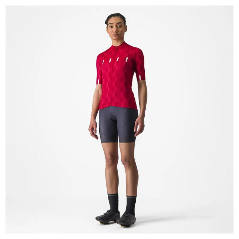 Castelli Dimensione Short Sleeve Jersey XS Rich Red / Hibiscus-White - L Rich Red / Hibiscus-White - Image 8