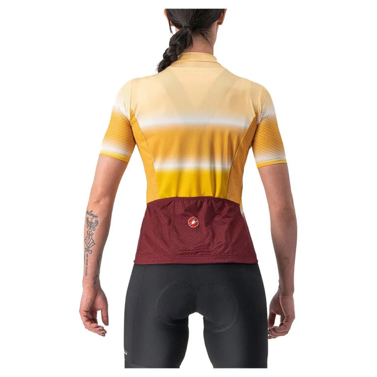 Castelli Dolce Short Sleeve Jersey XS Sand / Bordeaux - M Sand / Bordeaux - Image 2