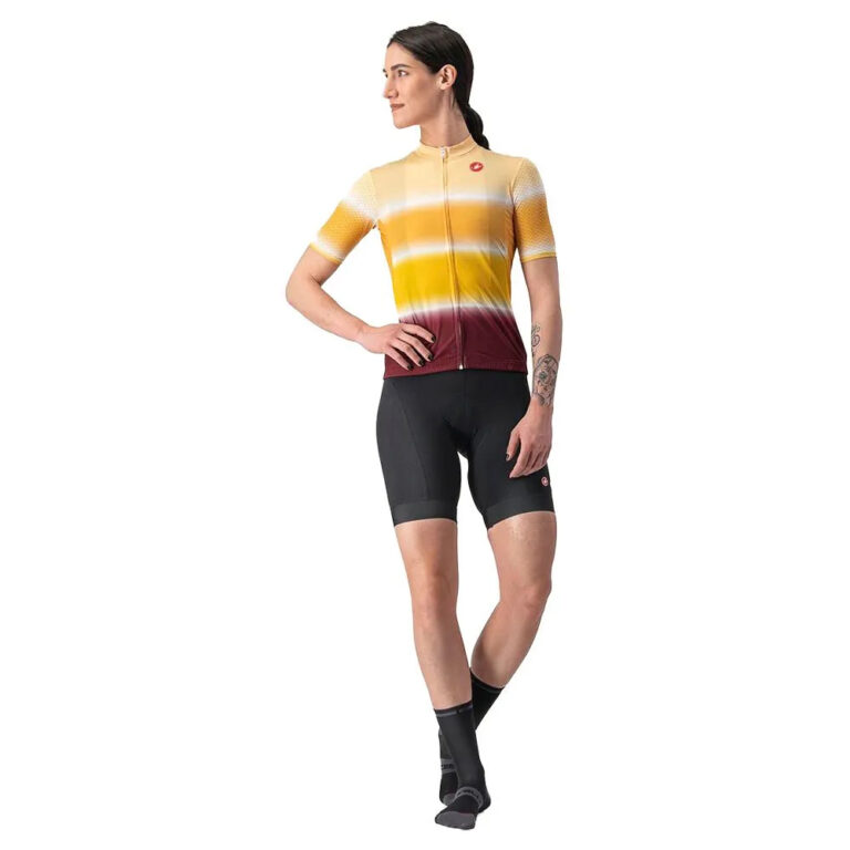 Castelli Dolce Short Sleeve Jersey XS Sand / Bordeaux - M Sand / Bordeaux - Image 6